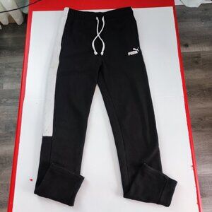 Puma training / jogger pants boys size XL (14-16) black white